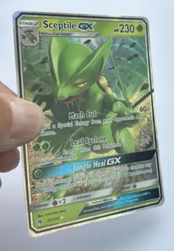 2018 Pokemon, S&M Lost Thunder, #22/214 Sceptile GX, Holo Ultra Rare VLP - Image 2