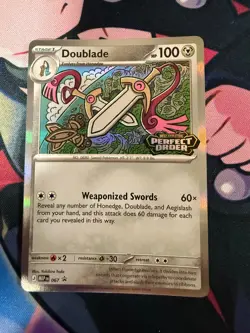Pokemon TCG - Mega Evolution - Perfect Order - Doublade Pre Release Promo MEP067 - Image 1