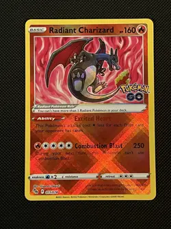 Pokemon TCG Pokemon Go 011/078 Radiant Charizard Holo Rare - NM - Image 1