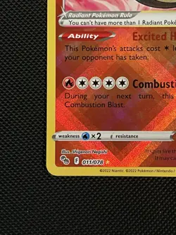 Pokemon TCG Pokemon Go 011/078 Radiant Charizard Holo Rare - NM - Image 5
