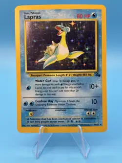 1999 Pokemon Fossil Lapras 10/62 WOTC Holo Rare English - Image 1