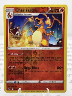 Charizard 025/185 Swsh04: Vivid Voltage Reverse Holo Pokemon TCG - Image 1