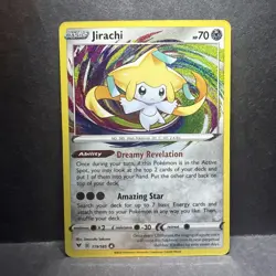 Pokemon TCG Jirachi 119/185 Amazing Rare Sword & Shield: Vivid Voltage NM - Image 1