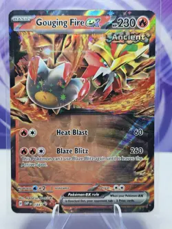 Gouging Fire EX SVP 144 Pokemon Scarlet & Violet Black Star Promo NM - Image 1