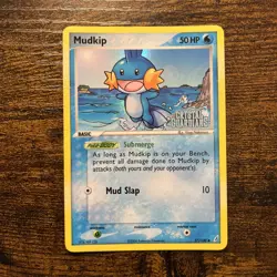 🔥Mudkip 57/100 STAMPED Crystal Guardians Reverse Holo Pokemon 2006🔥 - Image 1