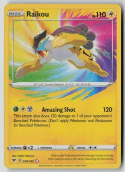 Raikou 050/185 Amazing Rare Vivid Voltage Pokemon NM - Image 1