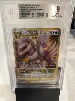 Origin Forme Palkia VSTAR Holo Pokemon Card 208/189 Astral Radiance Mint BGS 9 - Image 1