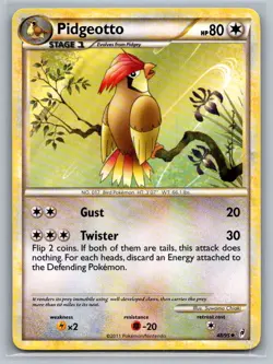 Pidgeotto 48/95 Uncommon Call of Legends Pokemon Moderately Played - Image 1