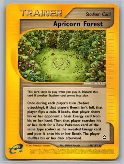 Apricorn Forest 118 Rare Aquapolis Pokemon Lightly Played - Image 1