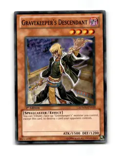 Gravekeeper's Descendant SDMA-EN019 Marik Yu-Gi-Oh 1st Edition LP ~05724 - Image 1