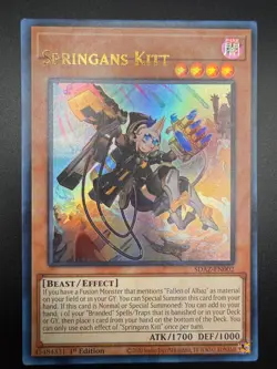 Springans Kitt - SDAZ-EN002 - Ultra Rare 1st Edition YU-GI-OH MISPRINT NAMESHIFT - Image 1