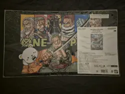 One Piece! Official Limited EditionVol.4 Roronoa Zoro Playmat & Promo! English - Image 1