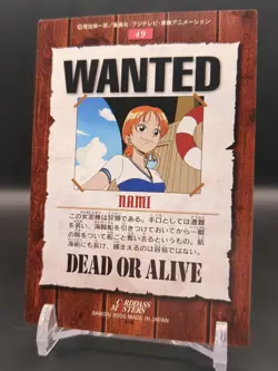 Nami #49 One Piece Carddass Masters Card 2000 Bandai Japanese TCG CCG JUMP B1 - Image 2
