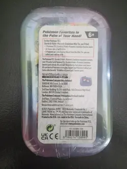 1X Pokemon TCG Scarlet Violet Prismatic Evolutions Espeon Mini Tin Sealed - Image 2