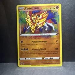 Pokemon TCG Zamazenta Amazing Rare Vivid Voltage 102/185 NM - Image 1