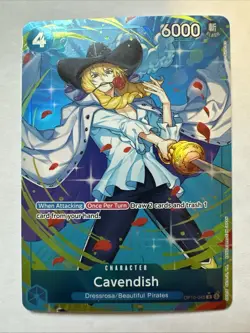 One Piece TCG: Royal Blood Cavendish OP10-045 (Parallel / Alt Art) - MINT - Image 1