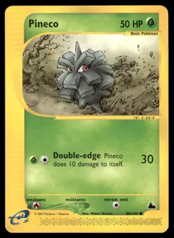 Pokemon Cards Pineco 86/144 Skyridge Common NM - Image 1