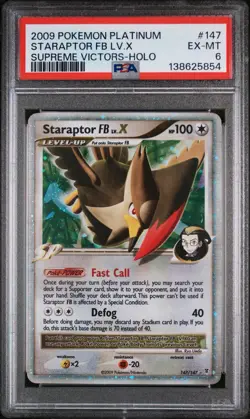 Pokemon Supreme Victors Staraptor LV X #147 Holo PSA 6 🔥🔥 Low Pop!! Ultra Rare - Image 1