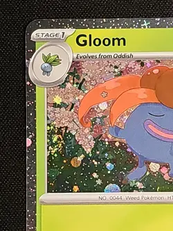 Gloom - Swirl🌀(Cosmos Holo)🌀 Phantasmal Flames 002/094 Promo Pokemon TCG NM - Image 3