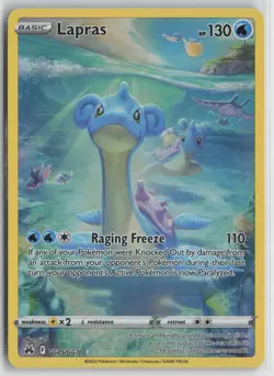 Lapras GG05/GG70 Holo Crown Zenith Galarian Gallery Pokemon NM - Image 1