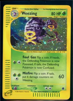 Pokemon EXPEDITION - #32/165 Weezing - Holo - ENG - Near Mint - Image 1