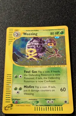 Pokemon EXPEDITION - #32/165 Weezing - Holo - ENG - Near Mint - Image 4