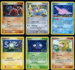 Pokemon EX TEAM ROCKET RETURNS - 6 Reverse Holo Cards - ENG - Lightly Played - Image 1
