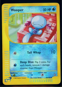 Pokemon AQUAPOLIS - #66/147 Wooper - Reverse Holo - ENG - Near Mint - Image 1