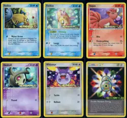 Pokemon EX EMERALD - 6 Reverse Holo Cards Bundle - ENG - Lightly Played - Image 1