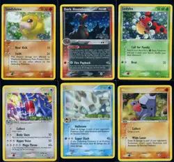 Pokemon EX SERIES - 6 Reverse Holo Cards Bundle - ENG - Near Mint - Image 1