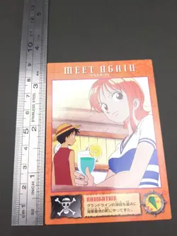 Nami Monkey D. Luffy #47 One Piece Carddass Masters Card 2000 Bandai Japanese B1 - Image 4