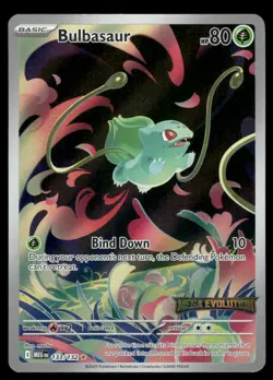 Pokemon Cards Bulbasaur 133/132 Mega Evolution STAMPED Illustration Rare NM - Image 1