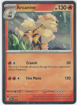Pokemon TCG Arcanine SVP Black Star Promos SVP011 Holo Promo Cosmos - NM - Image 1