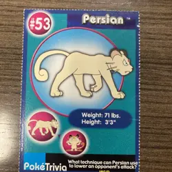 Pokemon PokeTrivia PERSIAN # 53 Mewtwo Strikes Back No. 4 LP - Image 1