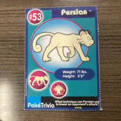 Pokemon PokeTrivia PERSIAN # 53 Mewtwo Strikes Back No. 4 LP - Image 4