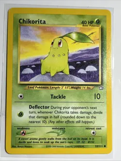 Chikorita [Unlimited] 53/111: Neo Genesis WOTC 2000 - Pokemon card - LP - Image 1