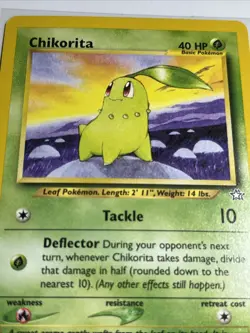 Chikorita [Unlimited] 53/111: Neo Genesis WOTC 2000 - Pokemon card - LP - Image 2