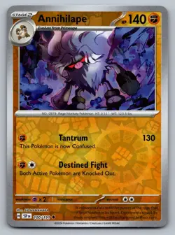 Pokemon TCG SV08: Surging Sparks Annihilape 100/191 Reverse Holo - Image 1