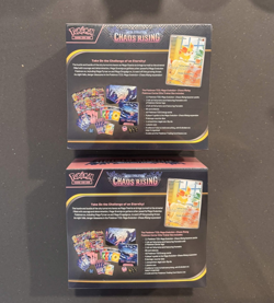 Chaos Rising Pokemon Center Exclusive ETB Elite Trainer Box (LOT OF 2 ETBs) - Image 2