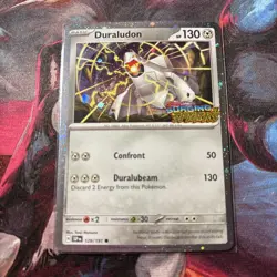 Pokemon TCG Duraludon Surging Sparks Stamped Cosmos Holo 129/191 NM - Image 1