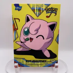 Jigglypuff #39 Sticker Card Puzzle 6/10 NM Blue Logo Pokemon 2000 Topps - Image 1