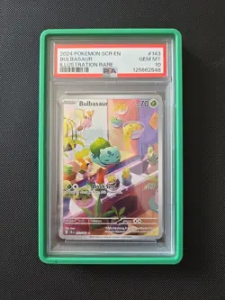 Pokemon Bulbasaur 143/142 Stellar Crown #143 Illustration Rare PSA 10 w/guard - Image 1