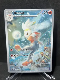 Pokemon Raboot 147/142 Stellar Crown Holo Illustration Rare Near Mint - Image 1