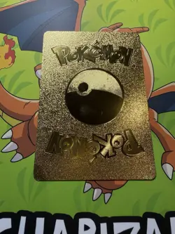 Pokemon Charizard V 220 HP Gold Fan Art English Card - Image 2