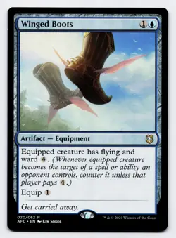 Winged Boots [020/062] AFC Rare Non-Foil [MTG Card English] - Image 1