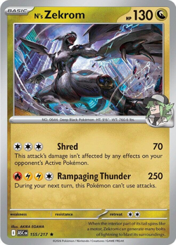 N's Zekrom | 155/217 | Holo Rare | Pokemon Ascended Heroes - Image 1