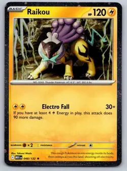 Raikou | 048/132 | Cosmos Holo Promo | Pokemon Mega Evolution - Image 1