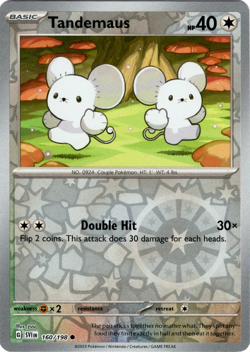 Tandemaus - 160/198 - Reverse Holo - Pokemon Scarlet & Violet - Image 1