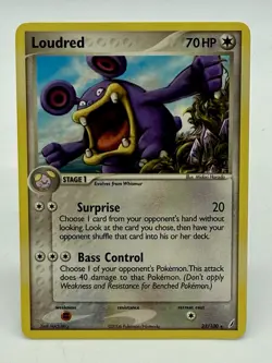 Loudred 23/100 EX Crystal Guardians Stamped Non Holo 2006 Pokemon TCG NM - Image 1