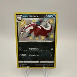Pokemon TCG Shining Fates: Shiny Vault #SV079/SV122 Galarian Linoone NM - Image 1